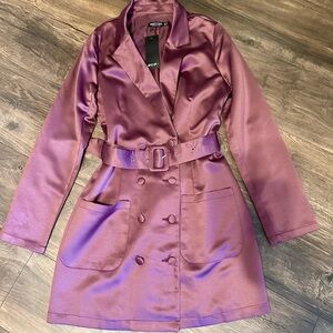 Nasty Gal lavender Satin Blazer dress!